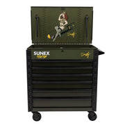 Sunex 8056FDDOROTHY service cart front view with 6 drawers