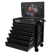 Sunex 8056FDELEANOR service cart with 6 drawers extended