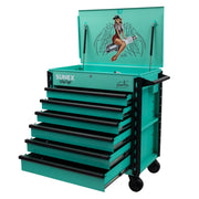 Sunex 8056FDGERTIE service cart with 6 drawers extended
