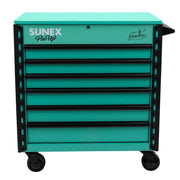 Sunex 8056FDGERTIE Atomic Angel Aqua service cart with lid closed