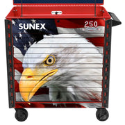 Sunex 8056FDRUSA drawer front with bald eagle and U.S. flag graphics