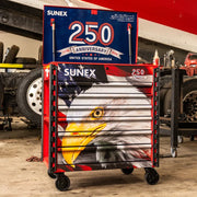 Sunex 8056FDRUSA American Eagle 250th cart in a truck shop