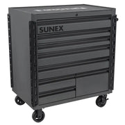 Sunex 8060XT 41 inch 8 drawer service cart in gray