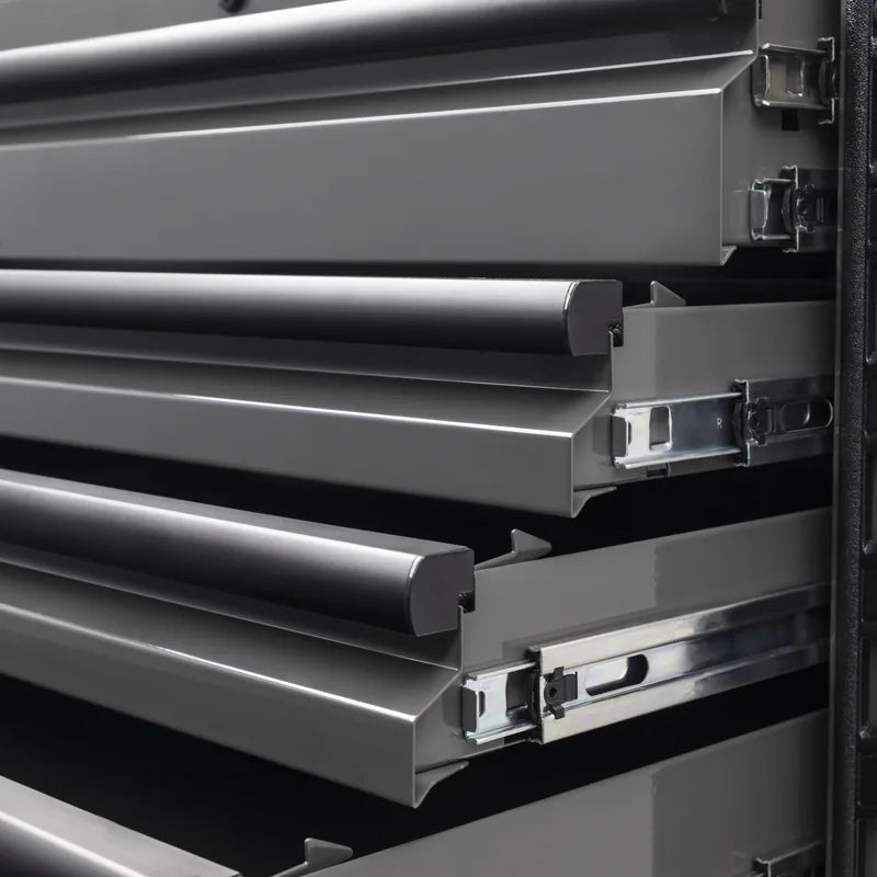 Ball-bearing drawer slides on the 8060XT