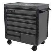 Side view of the Sunex 8060XT service cart with handle