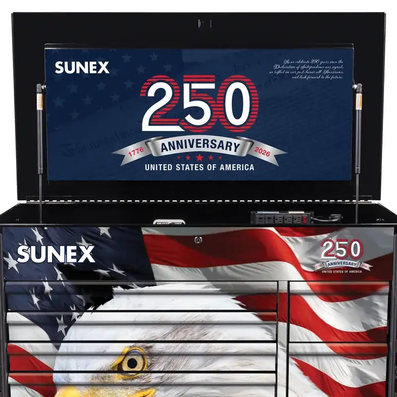 250th Anniversary lid artwork on the Sunex 8065PCBKUSA