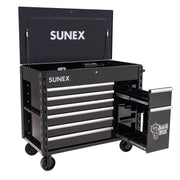 Sunex Tools 8065PC Juic'd Box power cart in black with lid open