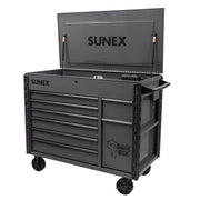 Sunex Tools 8065PC Juic'd Box power cart in gray with lid open