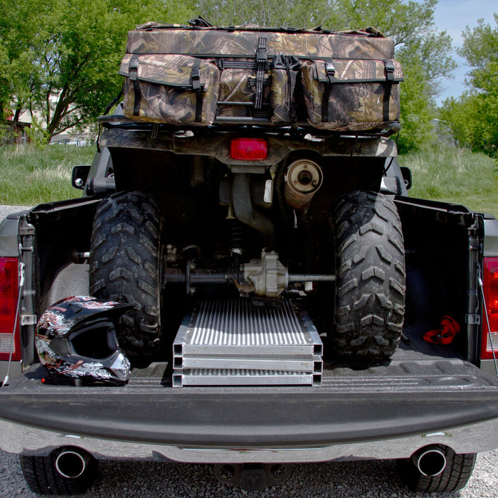 Black Widow 7' 10" L x 54" W Black Widow Aluminum Extra-Wide Punch Plate Folding ATV Ramp - 1,500 lbs Capacity