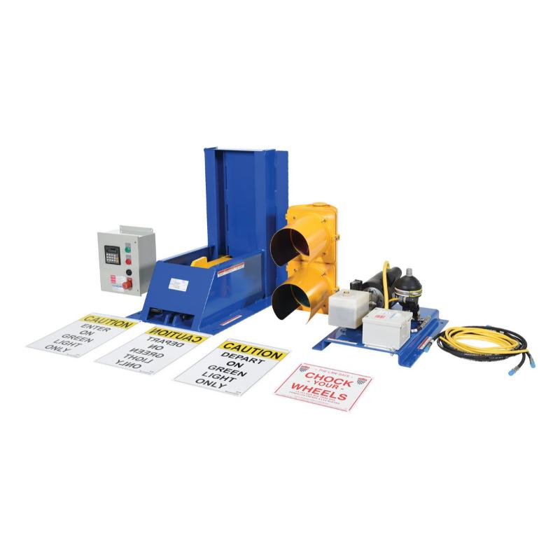 lined items for the Vestil Trailer Lock System Steel Electric Hydraulic with Aluminum Light Package  Blue / Yellow
