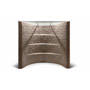 Mar-flex WW-44440 Egress Window Well Speckled Sandstone 75" Wide Built-In Steps
