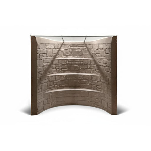Mar-flex WW-44440 Egress Window Well Speckled Sandstone 75" Wide Built-In Steps