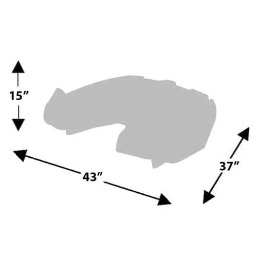 Wes Industries Touring Polaris with Heated Grips - Cargo box for Polaris Sportsman Touring 850/1000