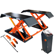 safety release of the KATOOL X80 Mid-Rise Pneumatic Scissor Lift – 8000 lb Capacity Mobile Lift with Low Profile Design and CE Certification 
