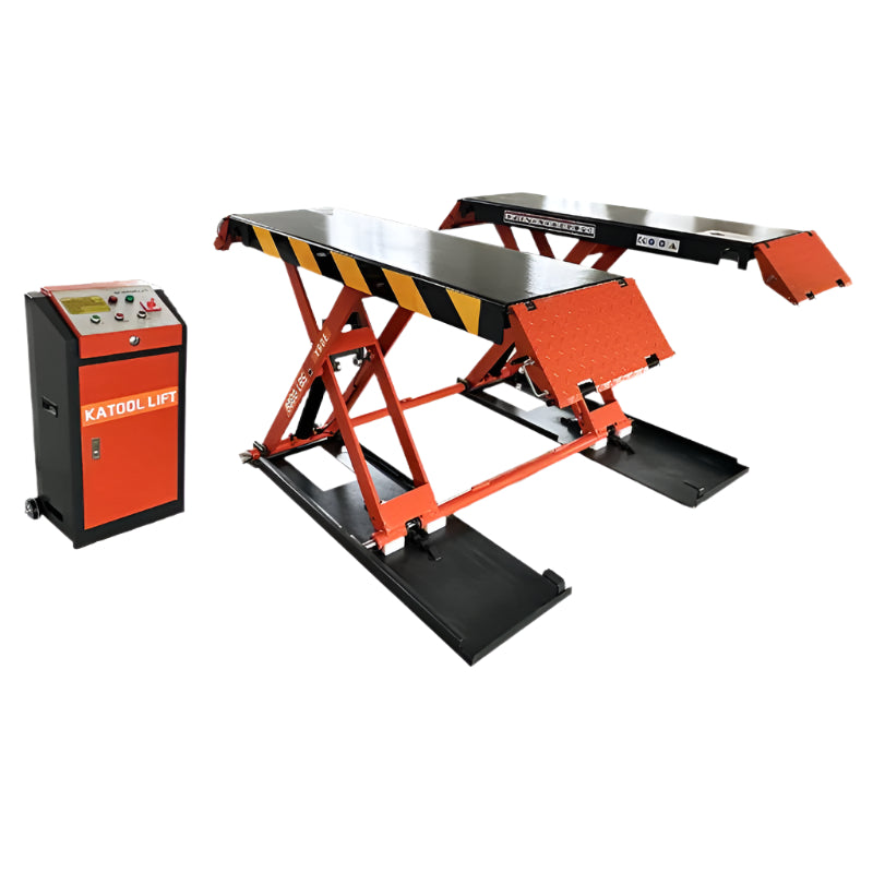 KATOOL X90E Mid-Rise Scissor Lift Electric 110V, 8000 lb Capacity
