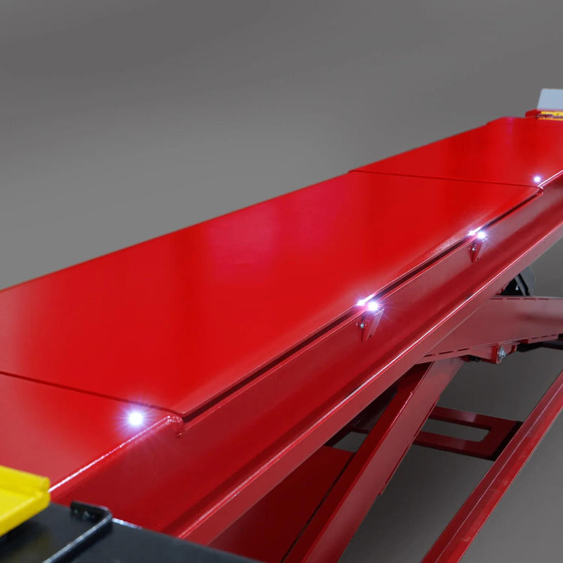 Rotary XA14 runway with integrated recessed lighting and rear slip plate