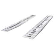 HD Ramps 10-foot aluminum hook-end car trailer ramps with a 5,000 lb per axle capacity.