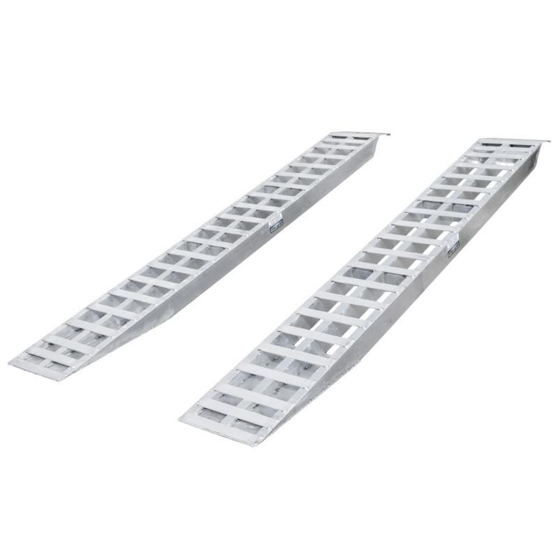 HD Ramps 10-foot 16-inch aluminum plate-end car trailer ramps with 5,000 lb per axle capacity.