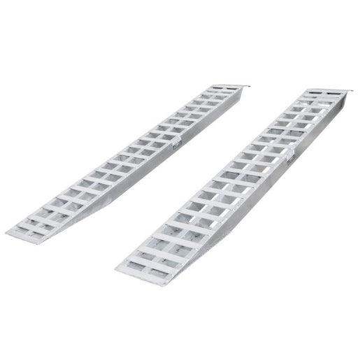 HD Ramps 10-foot 16-inch aluminum plate-end car trailer ramps with 5,000 lb per axle capacity.