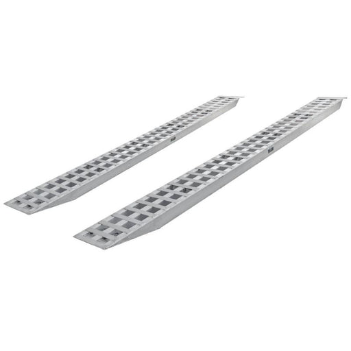HD Ramps 16-foot 18-inch aluminum plate-end car trailer ramps with 5,000 lb per axle capacity.