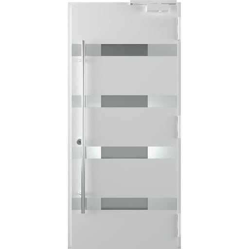 Belldinni Modern Front Steel Door Aura Antracit/White 37 2/5" X 81 1/2" + HARDWARE-Belldinni Inc.-Access Division