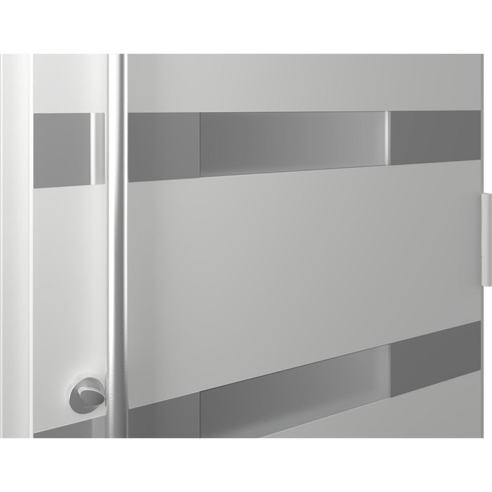 Belldinni Modern Front Steel Door Aura Antracit/White 37 2/5" X 81 1/2" + HARDWARE-Belldinni Inc.-Access Division