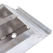 HD Ramps aluminum car ramp showing the back view of the durable hook end connection.