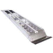 HD Ramps full back view showing the structural supports of the aluminum car trailer ramps.