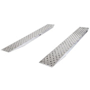 HD Ramps EZ Traction aluminum car trailer ramps feature a 5,000 lb. per axle capacity and hook ends.