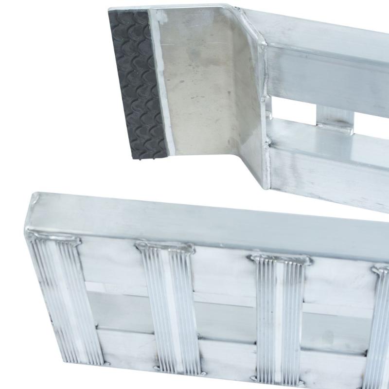 HD Ramps close-up shows the plate end underside with the non-slip rubber pad for extra grip.