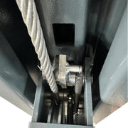 Katool four-post lift cable mechanism moves the lift up and down.