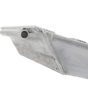 HD Ramps aluminum pin-on end insertion hole for secure and stable attachment to a skid seat bracket.