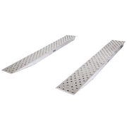 HD Ramps aluminum EZ Traction plate end car trailer ramps with a 5,000 lb. capacity.