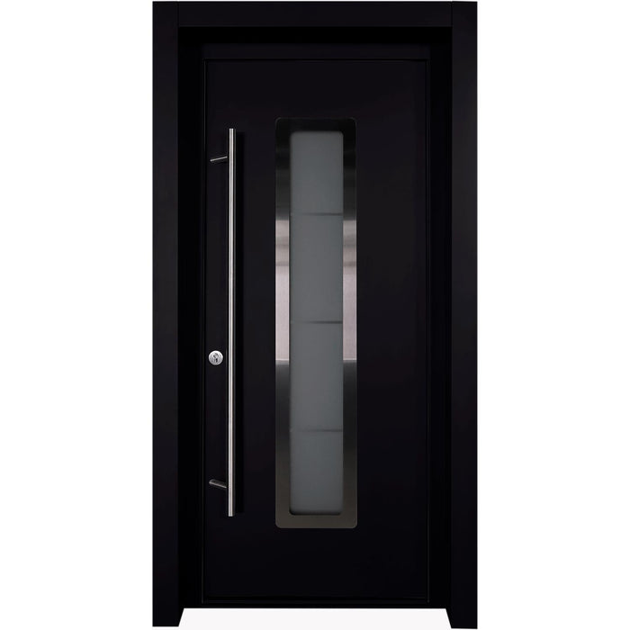 Belldinni Modern Front Steel Door Argos Black/White 37 2/5" X 81 1/2" + HARDWARE-Belldinni Inc.-Access Division