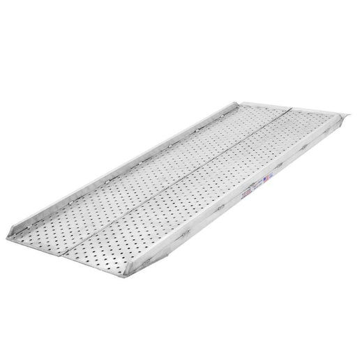 HD Ramps eight-foot plate-end scissor lift ramp has 5,000 lb. per axle capacity.