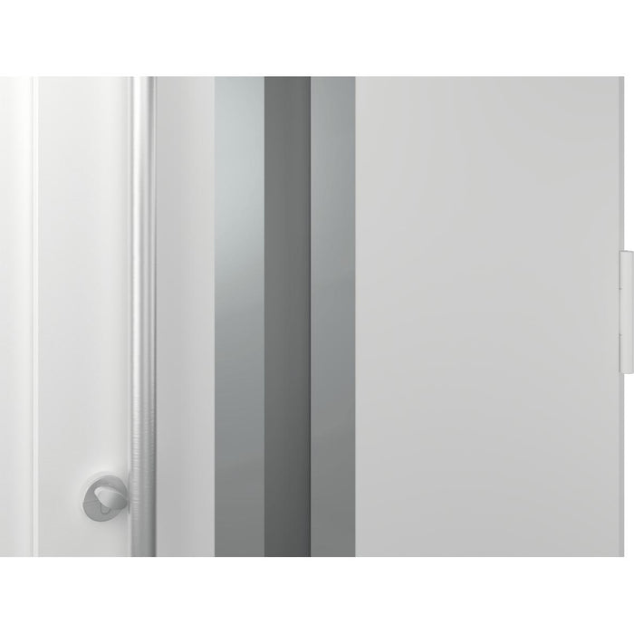 Belldinni Modern Front Steel Door Zephyr Antracit/White 37 2/5" X 81 1/2" + HARDWARE-Belldinni Inc.-Access Division