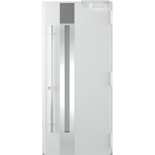 Belldinni Modern Front Steel Door Zephyr Antracit/White 37 2/5" X 81 1/2" + HARDWARE-Belldinni Inc.-Access Division