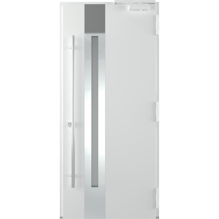 Belldinni Modern Front Steel Door Zephyr Antracit/White 37 2/5" X 81 1/2" + HARDWARE-Belldinni Inc.-Access Division