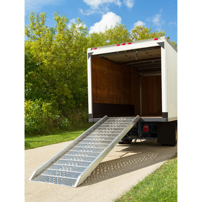 HD Ramps Aluminum Walk Ramp - 10'L x 40-1/2"W, 2,000 lb capacity 02-37-120-06-WALK-P