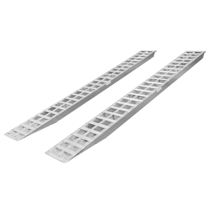 HD Ramps Car Trailer Ramp - 12'Lx16''W - Hook End - Rung Plate - Knife Foot - 5000 lbs Capacity