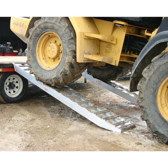 HD Ramps Car Trailer Ramp - 7' 6"Lx14''W - Hook End - Rung Plate - Stub Foot - 10000 lbs Capacity