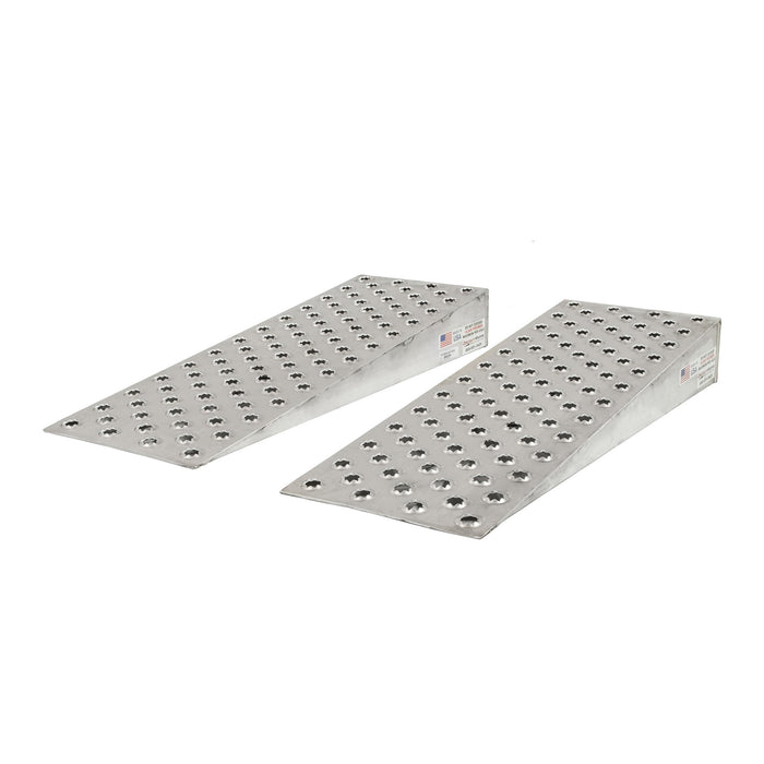 HD Ramps 48" x 16" x 6" Punch Plate Container Wedges, 10,000 lbs per axle (pair) 10-16-048-WEDGE