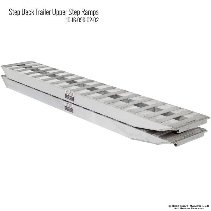 HD Ramps 8' x 16" - 10,000 lb Capacity Ramp - Upper Deck Ramp (pair) 10-16-096-02-02