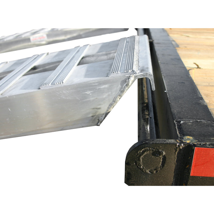 HD Ramps Car Trailer Ramp - 10'Lx16''W - Hook End - Rung Plate - Stub Foot - 10000 lbs Capacity