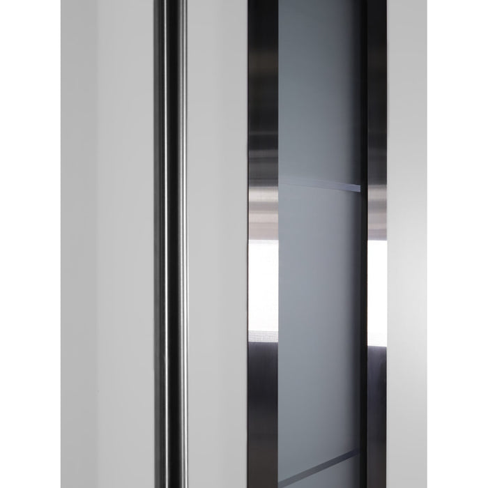 Belldinni Modern Front Steel Door Argos Black/White 37 2/5" X 81 1/2" + HARDWARE-Belldinni Inc.-Access Division