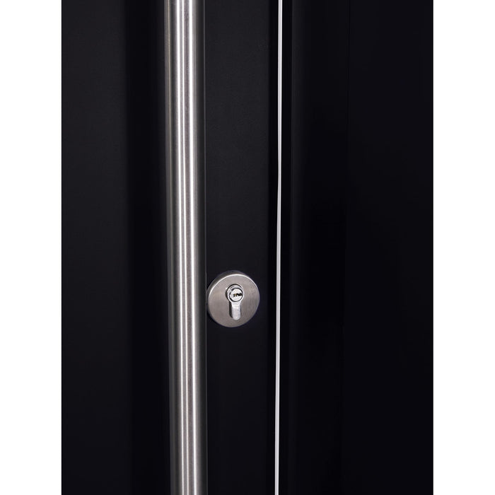 Belldinni Modern Front Steel Door Argos Black/White 37 2/5" X 81 1/2" + HARDWARE-Belldinni Inc.-Access Division