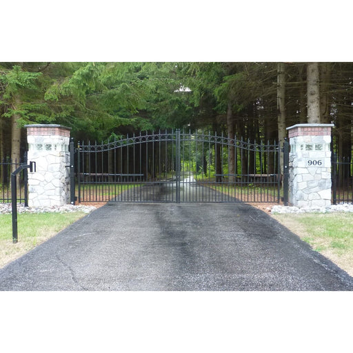 Amazing Gates Dual Swing Driveway Gate - Concord - (18') Gap Width x (6'6") High PCC18BP-Amazing Gates of America-Access Division