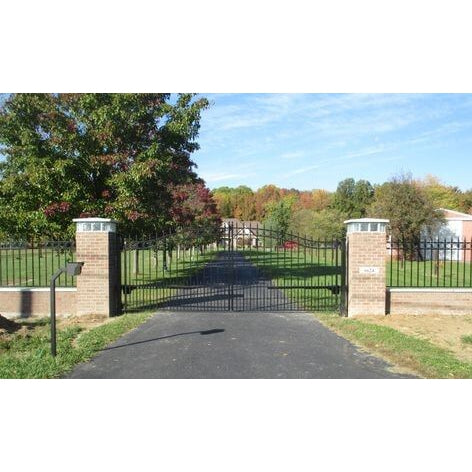 Amazing Gates Dual Swing Driveway Gate - Concord - (16') Gap Width x (6'6") High PCC16BP-Amazing Gates of America-Access Division