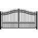 Amazing Gates Dual Swing Driveway Gate - Concord - (18') Gap Width x (6'6") High PCC18BP-Amazing Gates of America-Access Division