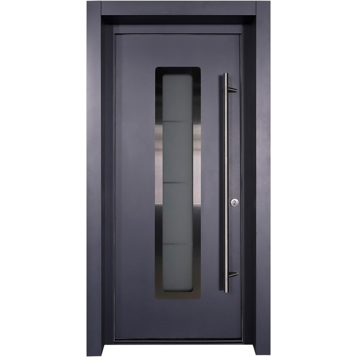 Belldinni Modern Front Steel Door Argos Antracit/White 37 2/5